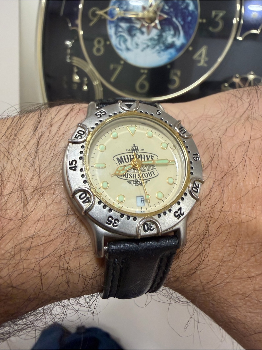Vintage Murphy’s Irish Stout Promo Watch Diver Bezel Synoco International
